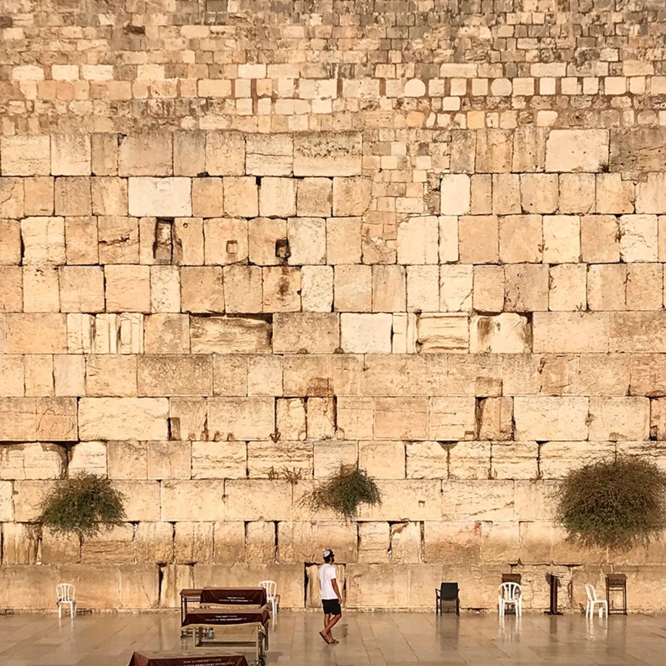 Muro de las lamentaciones en Jerusalén
