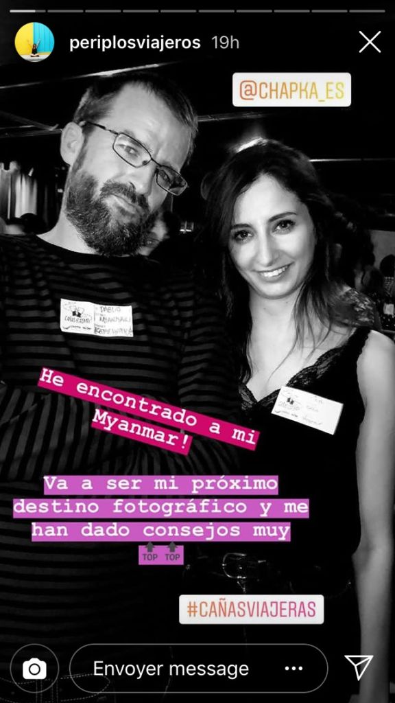 Captura de pantalla de concurso en Instagram de Cañas Viajeras