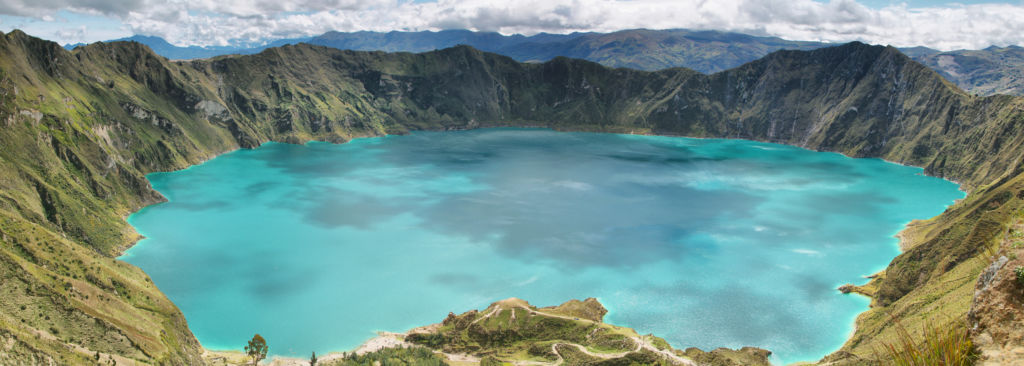 vistas desde la cima del Quilotoa Ecuador