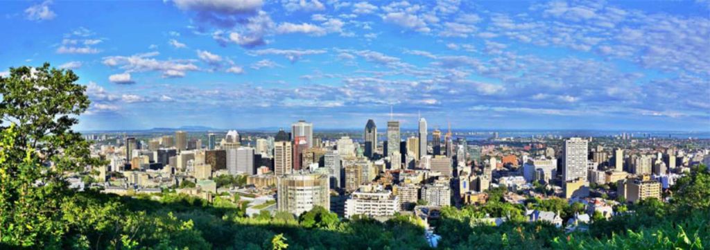 skyline montreal canadá