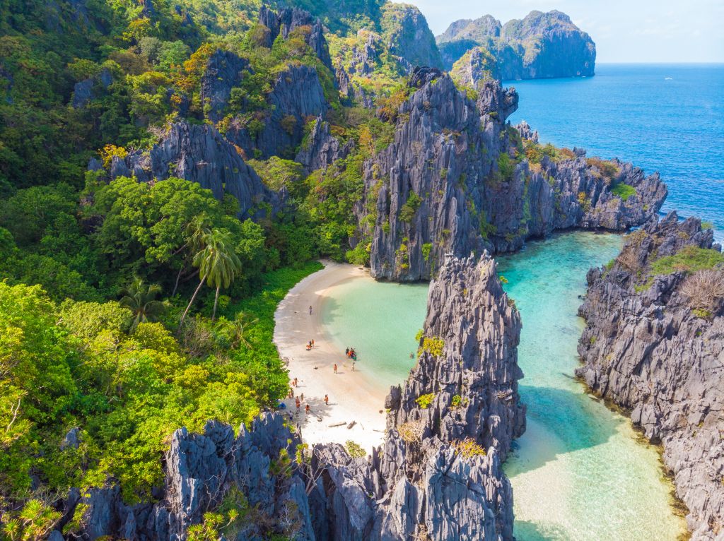 Playa secreta en Filipinas
