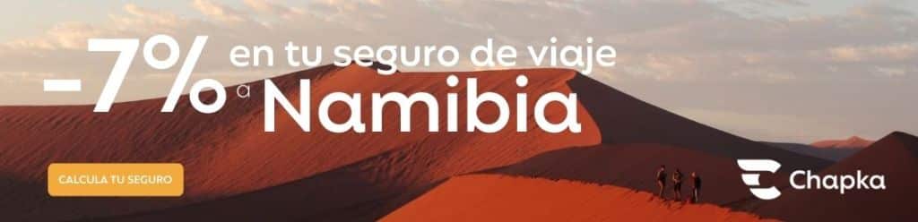 seguro de viaje a Namibia