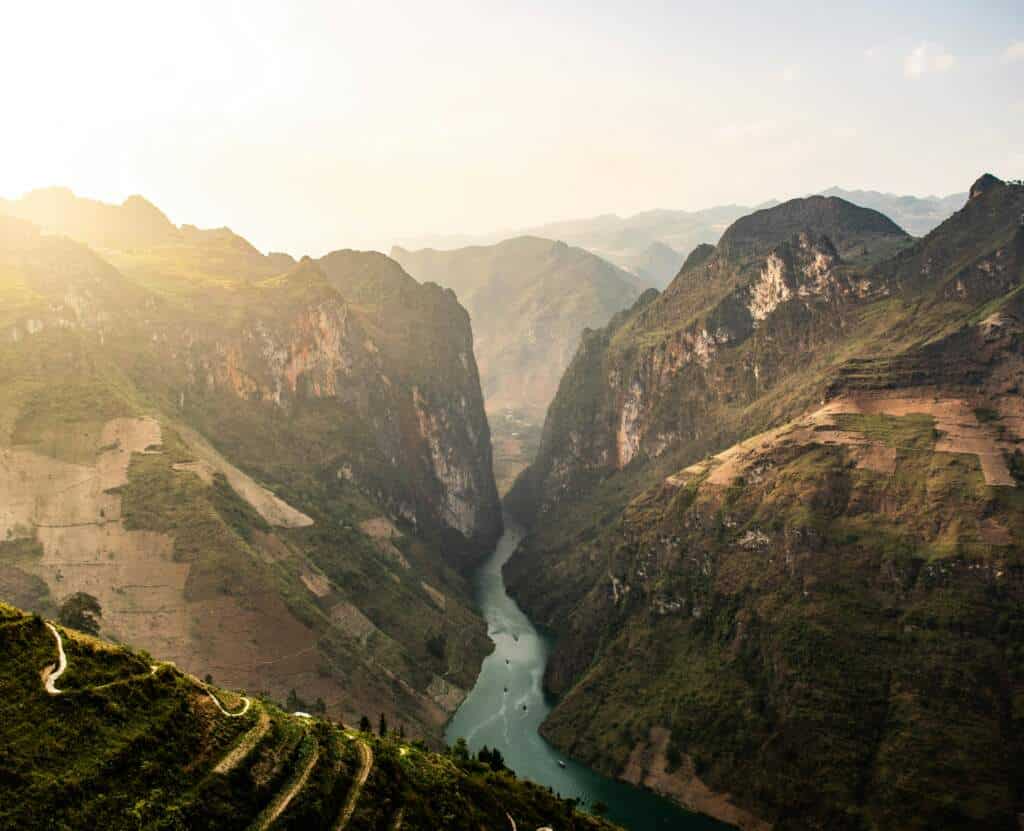 Carretera del Ha Giang Loop en el norte de Vietnam
