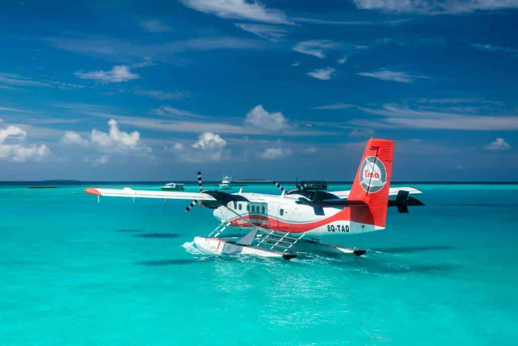transporte entre islas en Maldivas